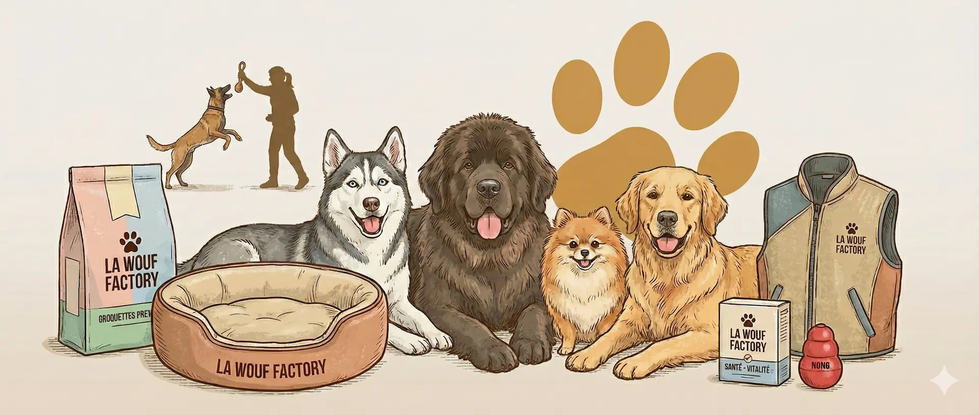 accueil-la-wouf-factory (1) Comparatif La Wouf Factory : alimentation, santé, accessoires et conseils pour chiens"
